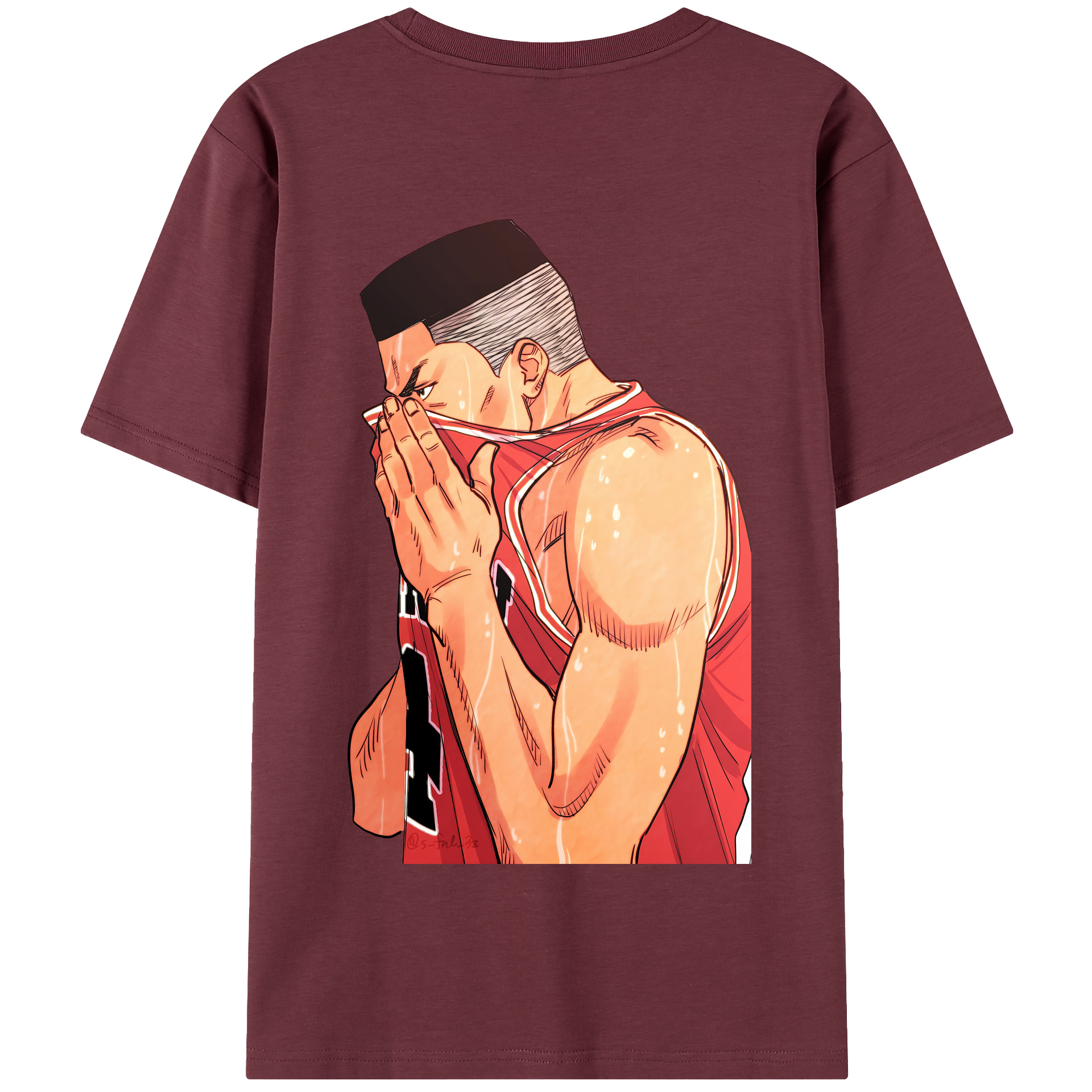 SLAM DUNK／スラムダンク 綿100％半袖Tシャツ（背面プリント）